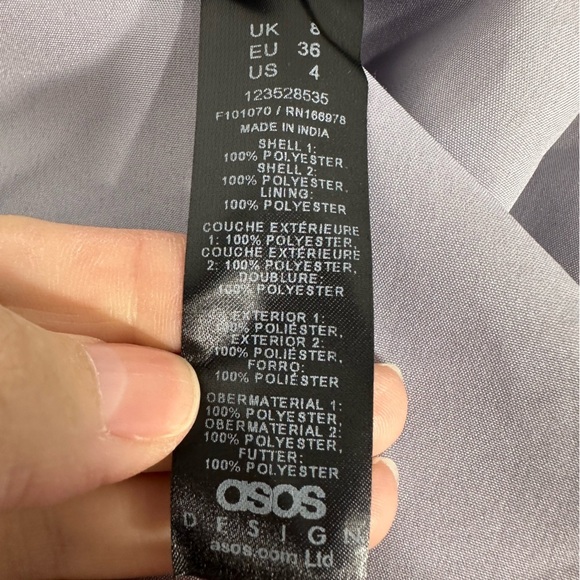 NWT ASOS DESIGN Maternity embellished wrap front maxi dress size 4 - Picture 15 of 16